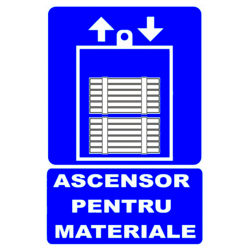 Indicator ascensor pentru materiale