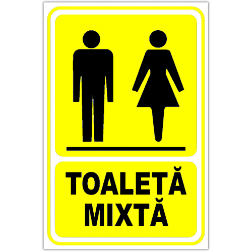Indicator galben toaleta mixta
