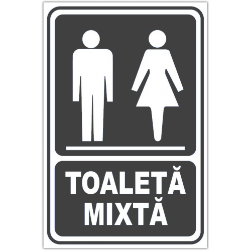 Indicator pentru gri toaleta mixta