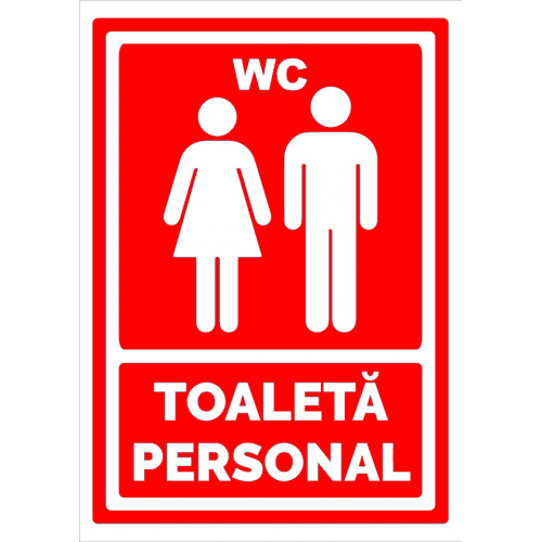 Indicator rosu toaleta personal