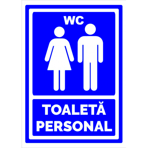 Indicator albastru toaleta personal