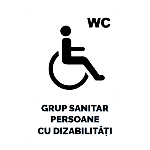 Indicator alb grup sanitar persoane cu dizabilitati