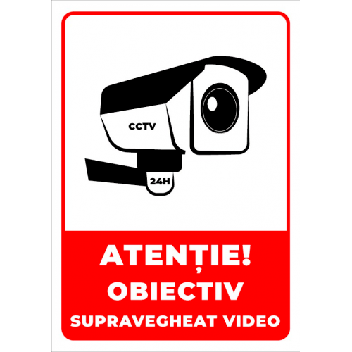 indicator rosu  obiectiv supravegheat video
