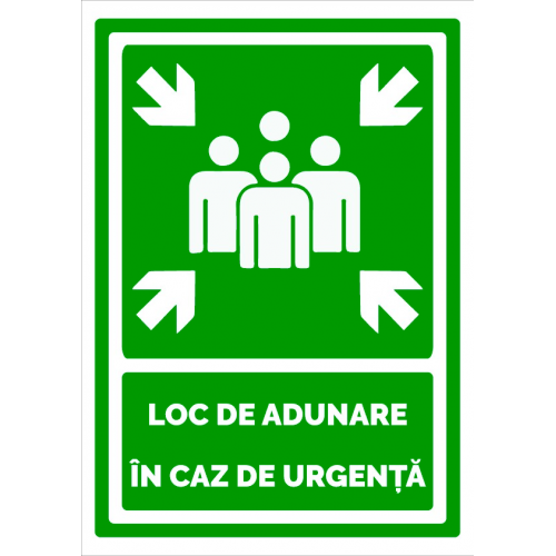Indicator loc de adunare in caz de urgenta