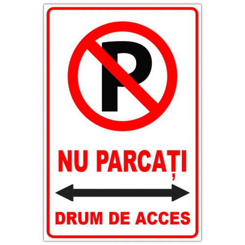 Indicator de informare parcati drum de acces