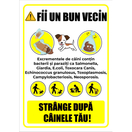 Indicator pentru excrementele de caini
