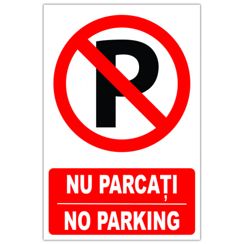 indicator nu parcati no parking