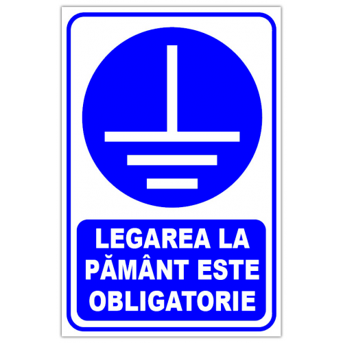 Indicator legarea la pamant este obligatorie