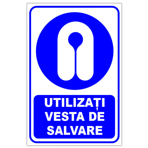 Indicator utilizati vesta de salvare