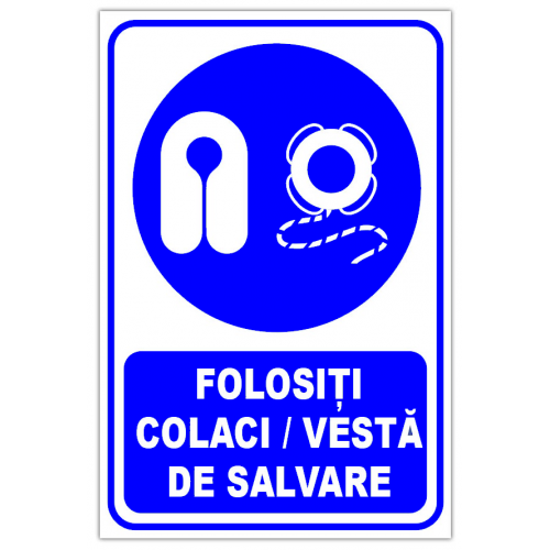Indicator folositi colaci si veste de salvare