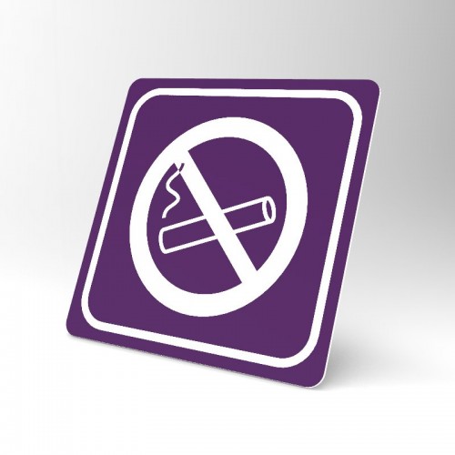 Placuta violet fumatul interzis