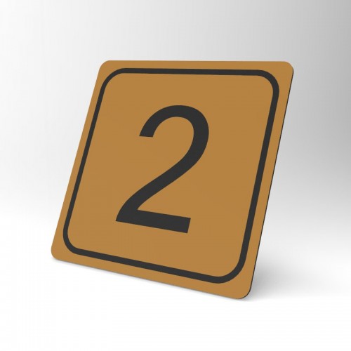 Placuta negru cu maro personalizata 2 Placuta negru cu maro personalizata 2