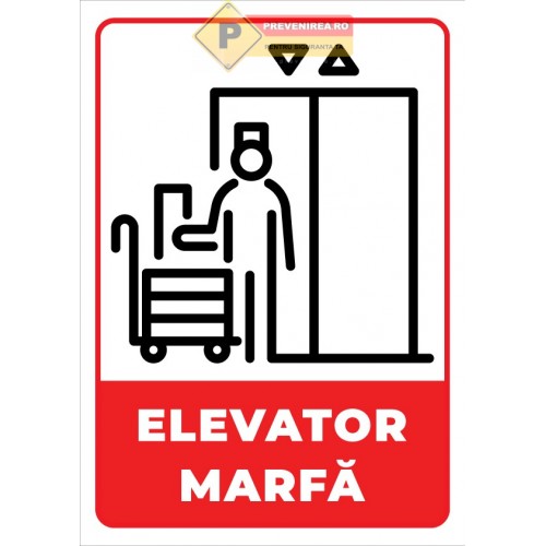 Indicatoare pentru elevator marfa ,