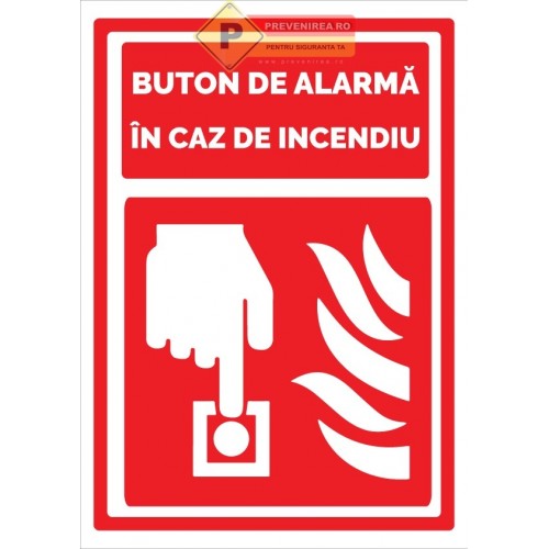 Indicatoare pentru semnalizare buton de incendiu
