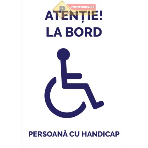 Semn auto persoane cu handicap 