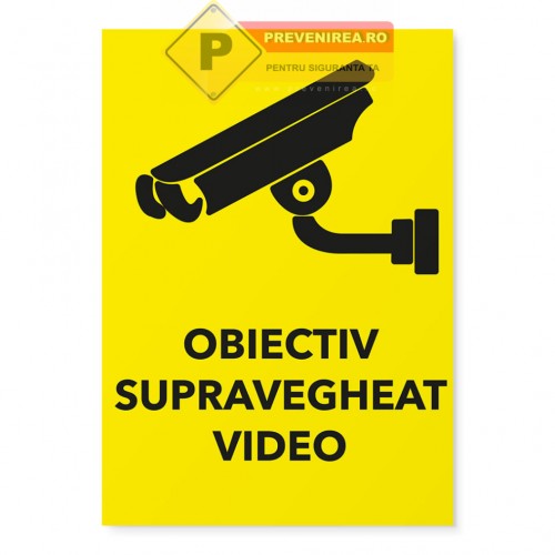Indicator pentru semnalizare obiectiv supravegheat video 