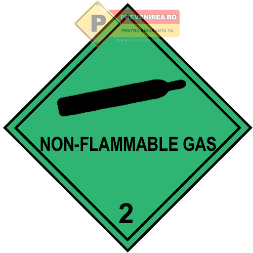 Eticheta pentru Gaz inflamabil şi netoxic ,