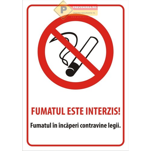 Semn pentru interzicerea fumatului 