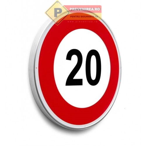 Indicatoare pentru limita de viteza la 20 km 