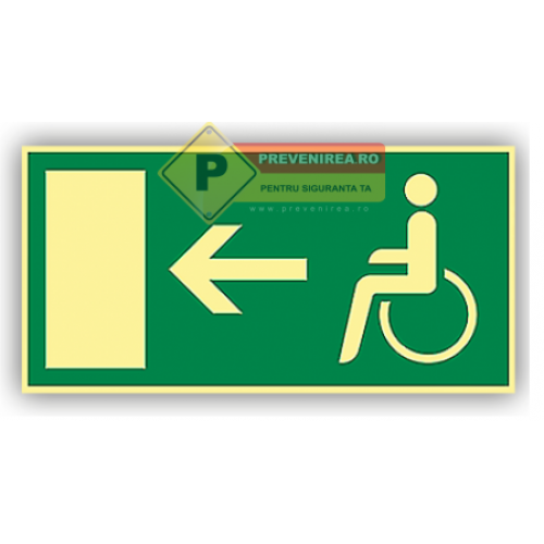 Semne de iesire pentru persoanele cu handicap,