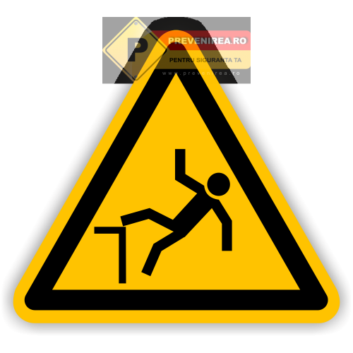 Etichete atentie pericol de cadere pe scari