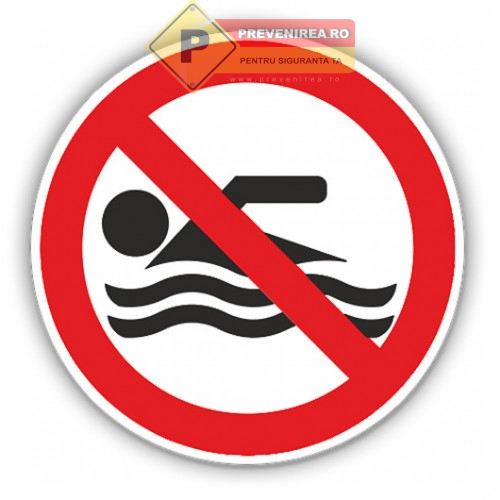 Semne înot interzis