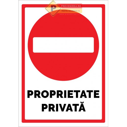 Indicator pentru proprietate privata