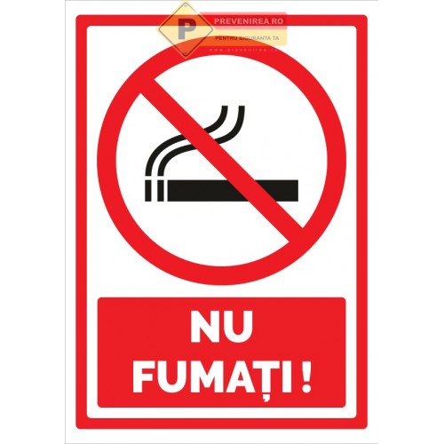 Indicator de interzis pentru fumatul interzis