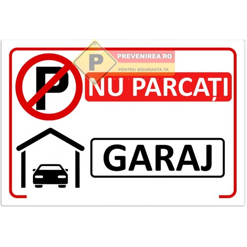 Indicator pentru interzicerea parcare de resedinta