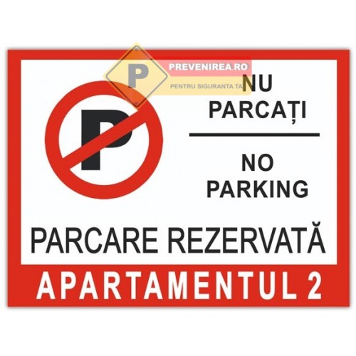 Indicatoare de resedinte pentru parcari