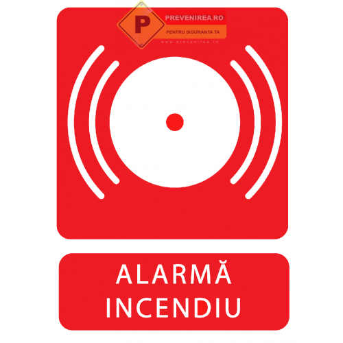 Indicator alarma de incendiu