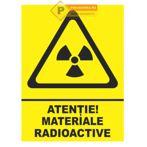 Indicator pentru material radioactiv