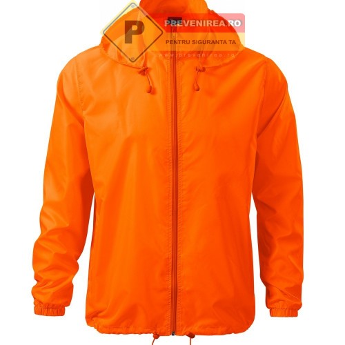 Jachete portocaliu pentru protectie impotriva vantului
